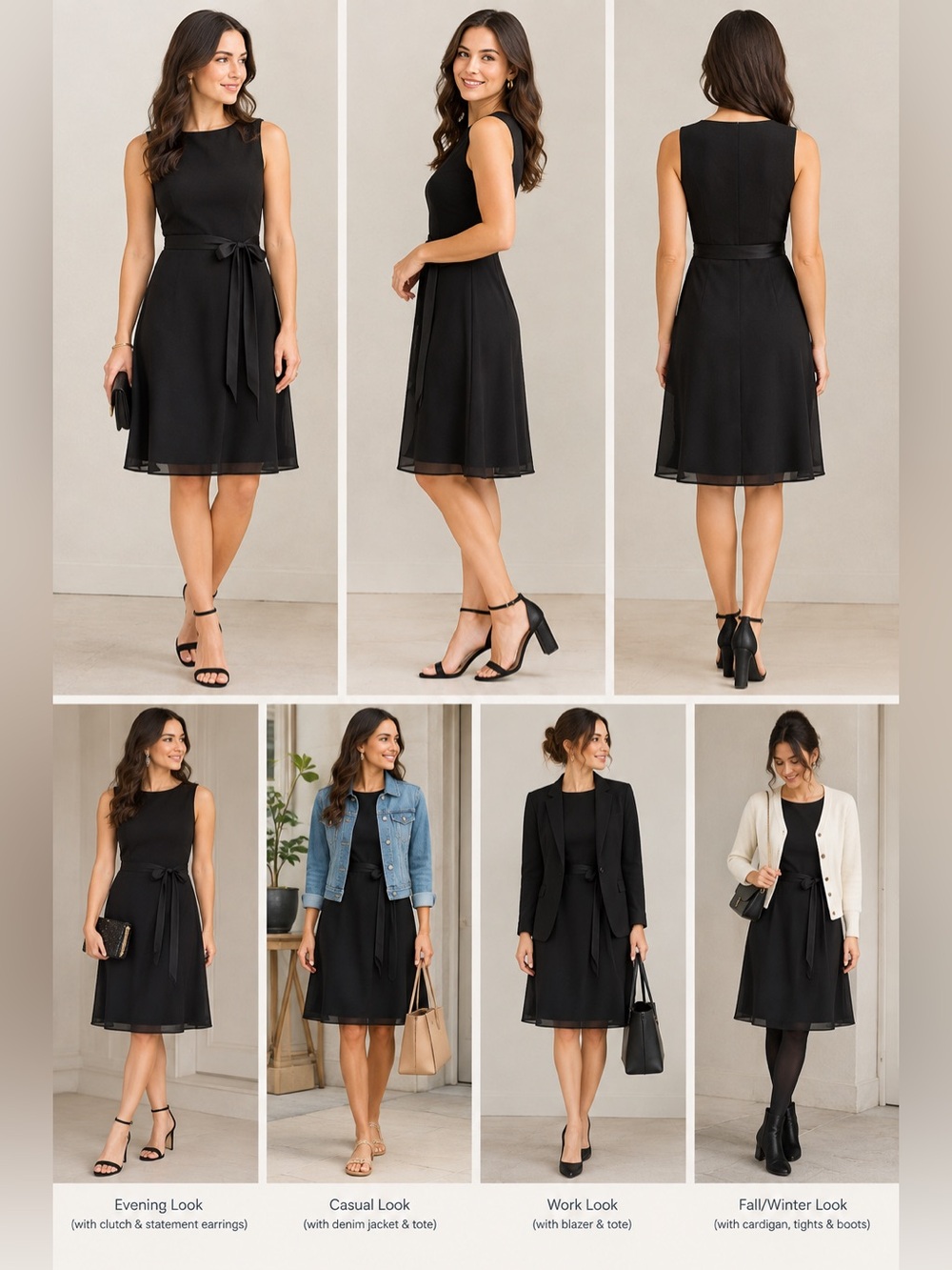 Black bridesmaid dress